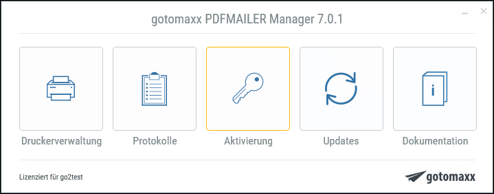 gotomaxx PDFMAILER Manager