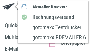 PDFMAILER Druckerwechsel