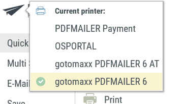 Printer Selection