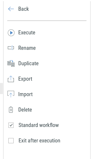 PDFMAILER Workflow Options